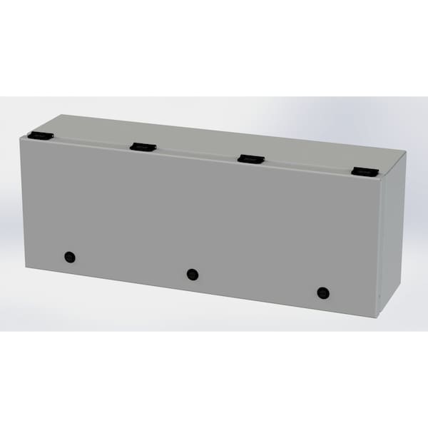 1/4 Turn Latch Electrical Enclosures, 9 in H, 6 in D, 24 in W, NEMA 3R, 4, 12, 13, Carbon Steel